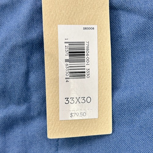 NEW Banana Republic Pants Men's 33x30 Blue Khaki Heritage Collection Tapered - Picture 10 of 17