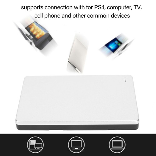 2.5 in External Hard Drive Portable USB3.0 5Gbps High Speed Ultra Slim Metal - Afbeelding 6 van 12