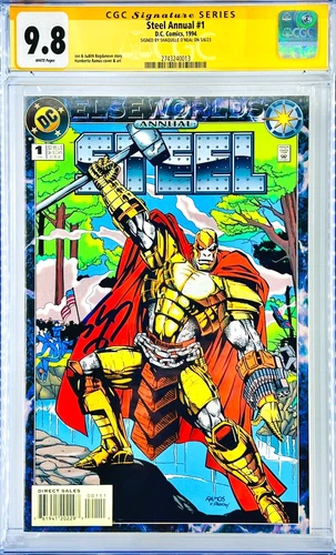 Shaquille O'Neal Signed CGC Signature Series John H. Steel Annual #1 Grade 9.8
