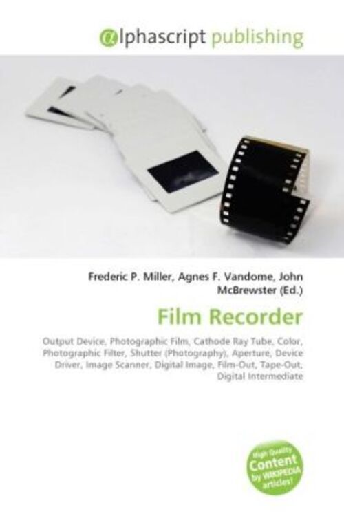 Frederic P. Miller (u. A.) | Film Recorder | Taschenbuch | Englisch
