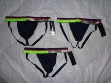 LOT OF 3 PAPI MENS UNDERWEAR JOCKSTRAPS COLOR NAVY BLUE SIZE LARGE L