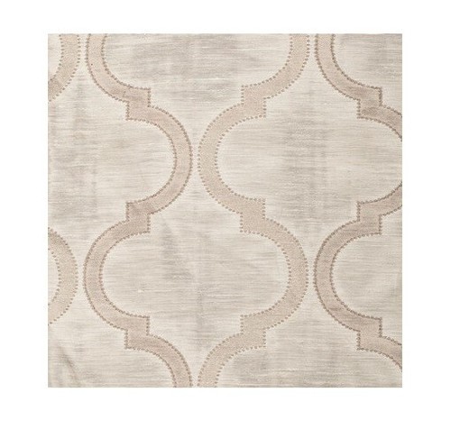 Softline Delilah Stone Beige Natural Grommet Top Single Curtain Panel 51" x 84" - Picture 3 of 9