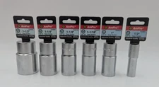 AmPro 1/2" Drive 6 Point Deep Socket Lot of 6