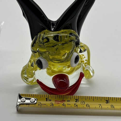 Vintage Murano Style Art Glass Clown Head Paperweight - Picture 11 of 11