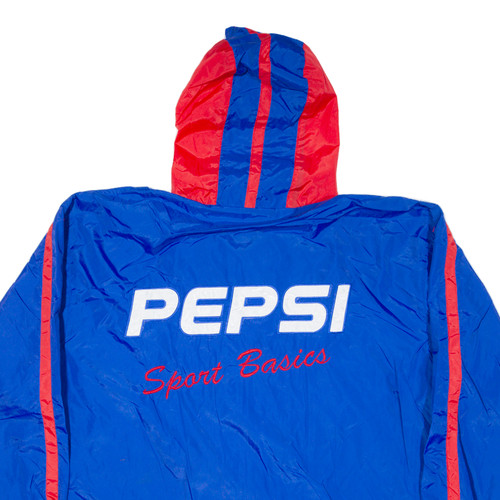PEPSI Mens Jacket Blue Nylon Hooded XL - Picture 4 of 8