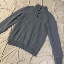 Wool Blend Men's Grey Jumper Size L