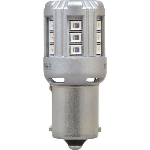Sylvania Premium LED Light 1156 Amber Orange Two Bulbs Front Turn Signal Upgrade - Picture 5 of 12