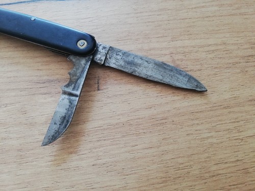 NAVAJA DE BOLSILLO PLEGABLE DE COLECCIÓN RARA SEGUNDA GUERRA MUNDIAL ALEMANA WEHRMACHT ZAPADOR PIONERO TRINCHERA - Imagen 5 de 11