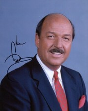 Mean Gene Okerlund - WWF Autographed Original 8x10 Photo LOA TTM