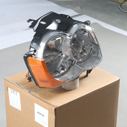 For 2008-2010 Jeep Grand Cherokee Halogen Black/Chrome Headlights Headlamp 2009 - Imagen 23 de 28