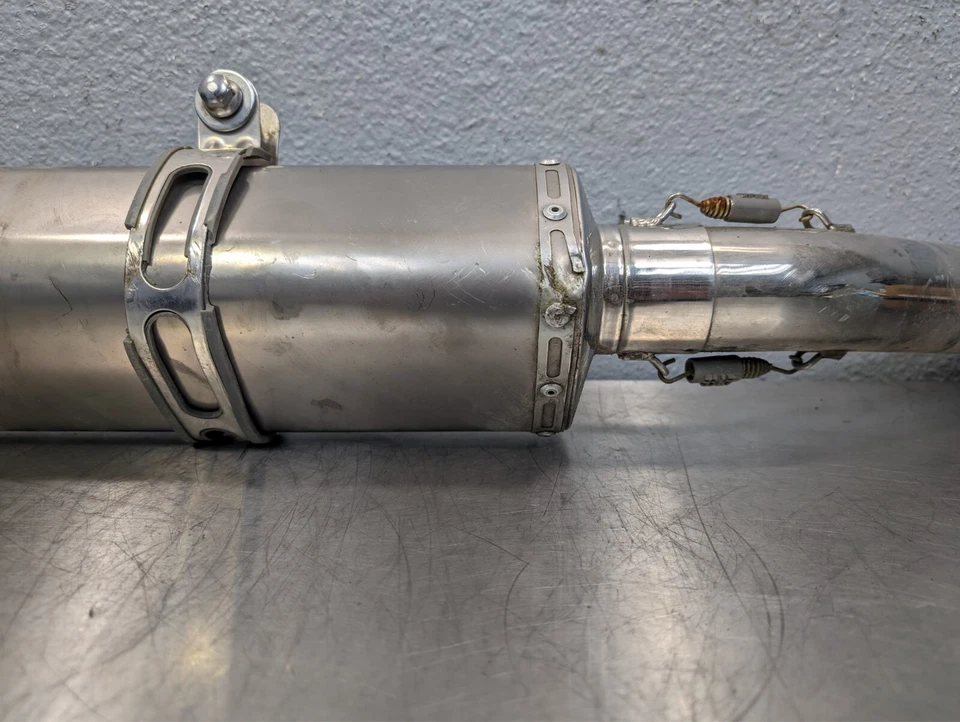 Silenciador de tubo de escape Yamaha YZF R6 YZFR6 1999-02 OEM SILENCIADOR DE LATA DESLIZABLE Foto 4 de 4