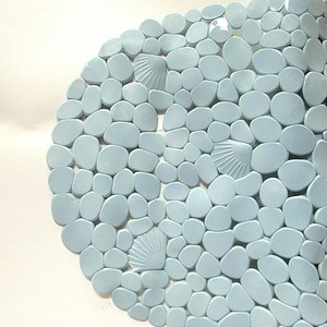 Badewannenmatte Badewannen Matte Antirutsch Steinoptik Wanneneinlage Hellblau Ebay