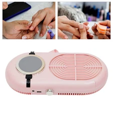 Nail Dust Collector Suction Fingernail Art Tool Nail Vacuum Cleaner Manicure 24W