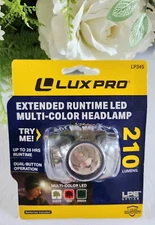 **NEW** LuxPro  LP345 LED Headlamp, 210 Lumens, Up To 26 Hours Run Time, 6 Modes