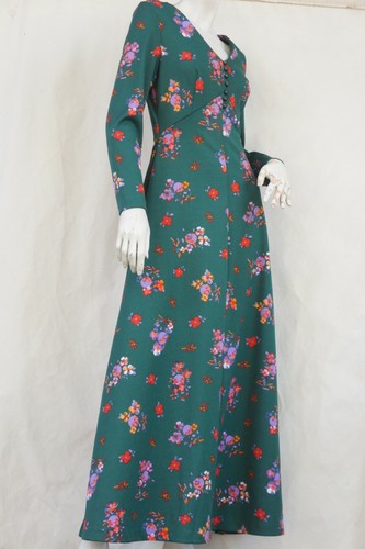 Maxi vestido vintage años 70 estampado floral de Devonshire Lady - Imagen 6 de 11