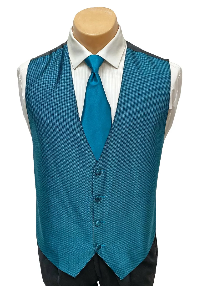 Teal tuxedo best sale vest