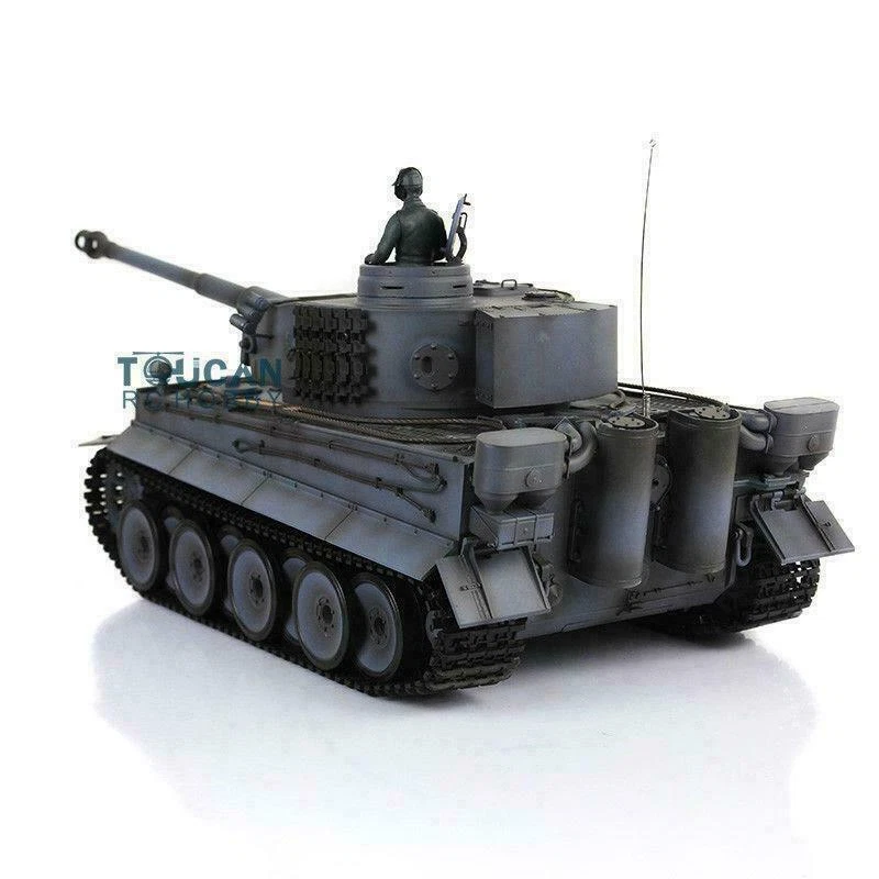 7.0 1/16 Scale Henglong Gray Upgraded Metal German Tiger I RTR RC Tank 3818 - Image 4 of 4