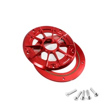 Red Anodized Primary Derby Clutch Cover For Harley 16-later FLHR FLTR FLHX FLHTK