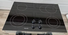 Miele 30" Cooktop Electric Black Radiant Ceran Glass Surface KM 424