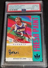 PSA 8 POP 1 RC AUTO /25 BONES HYLAND FRESH PAINT ⚡SSP ROOKIE 2021-22 Court Kings
