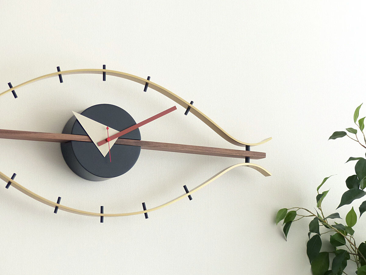 George Nelson Eye Clock Modern Analog Wall Clock W/76cm H