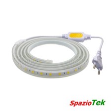 STRISCIA LED AL METRO 220V IP65 180LED/M 12W/M TRIPLO LED S46 SILAMP