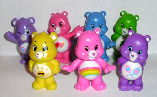 7 CAREBEARS Care Bears Cake Toppers Decorating 2.25" - Picture 3 of 4