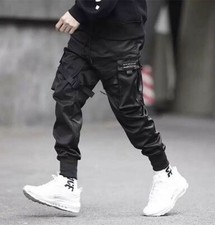 Niepce Techwear Matte Black Pants Streetwear Urban Casual Trouser Joggers