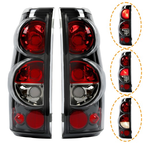 Pair Tail Lights Lamps For GMC Sierra Chevy Silverado 1500 2500 3500 1999-2006 - Picture 1 of 11