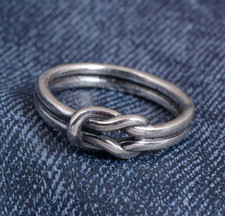 925 Sterling Silver Ring Band Ring Knot Handmade Ring Jewelry All Size RC