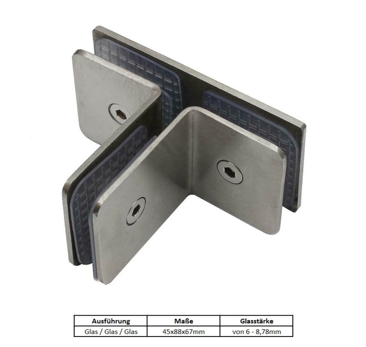Edelstahl Klemmhalter Schwarz RAL9005 Für Platten Online Kaufen