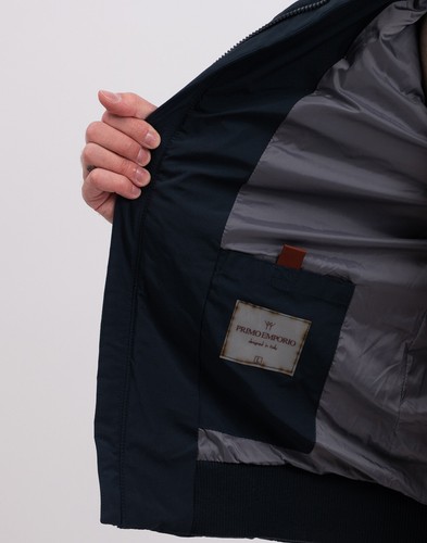 Chaqueta acolchada PRIMO EMPORIO talla XL dobladillo elástico cremallera completa cuello embudo - Imagen 7 de 11