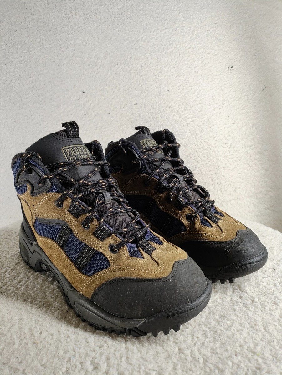 Faded Glory Men Boots Beige Suede Lace Up Hiking Outdoor Ankle Shoes