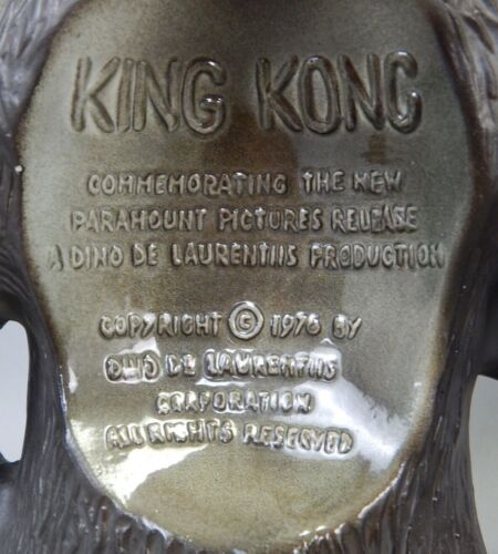 Vintage 1976 KING KONG Jim Beam Whiskey Decanter Figur Paramount LEER - Bild 3 von 4
