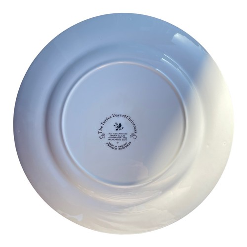 Set of 4 Johnson Bros England TWELVE 12 DAYS OF CHRISTMAS Dinner Plates 10.25" - Picture 4 of 12