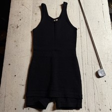 Vintage 1920s 1930s Wil Wite Wool Swimsuit Bathing Suit Art Deco Black S M
