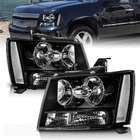 Pair Headlights For 2007-2014 Chevy Avalanche Suburban Tahoe Left&Right Lamps