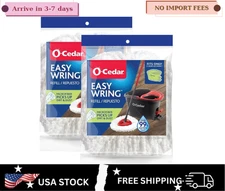 EasyWring Spin Mop Head Replacements, Machine Washable Microfiber Refills (2-Pac