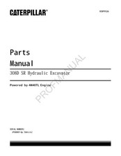 Caterpillar Cat 308D SR Hydraulic Exccavator Parts Catalog Manual