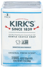 Kirks Soap Bar 3Pk Castile Ccnut 12 Oz