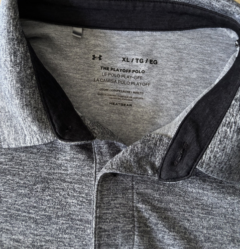 Under Armour Shirt Herren XL grau Playoff Polo HeatGear Athletic Golf Performance - Bild 9 von 11
