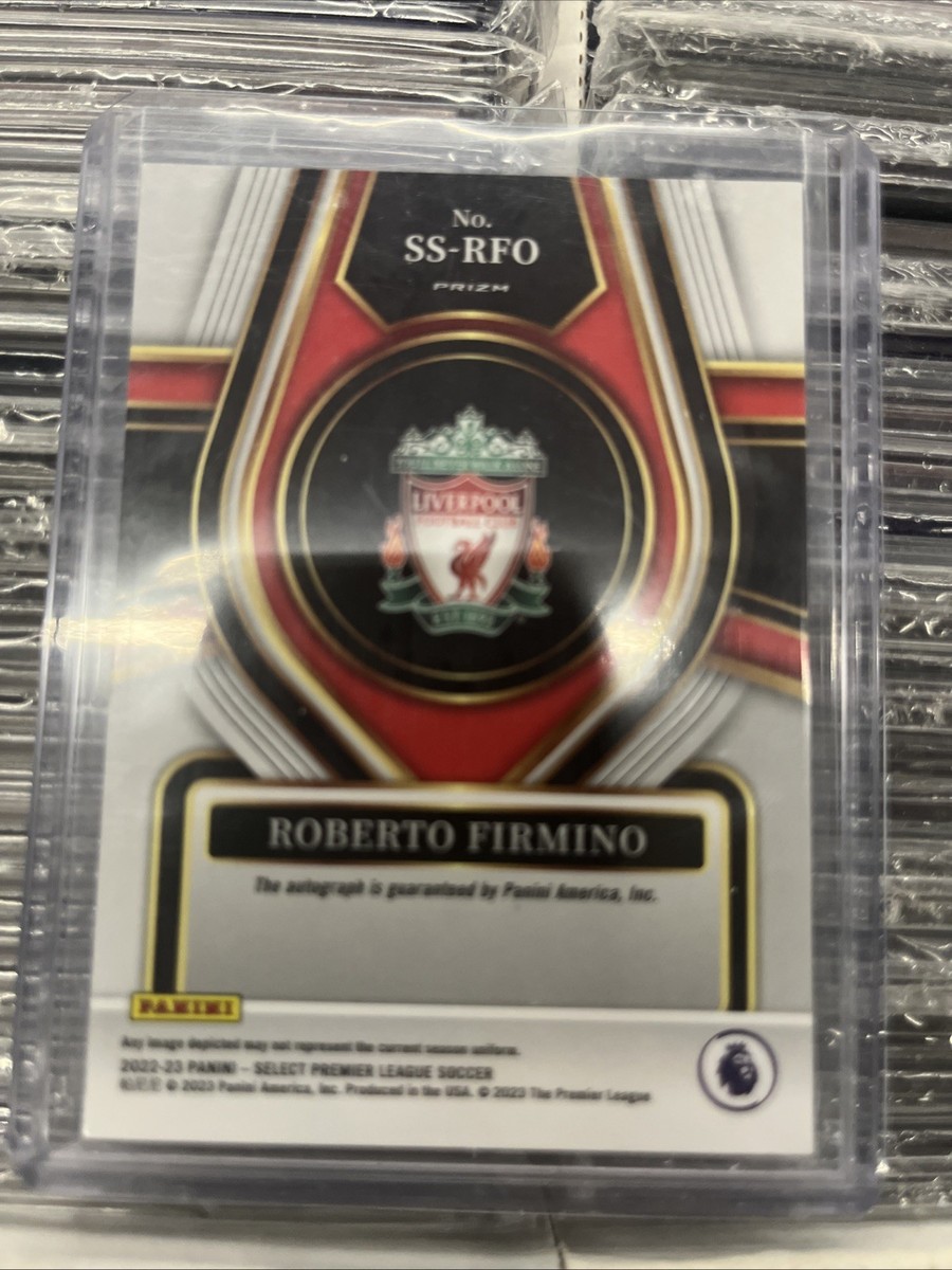 スポーツ選手 SELECT PRIZM PANINI ROBERTO FIRMINO 2022-23 Select PL Roberto Firmino Select Signatures Blue
