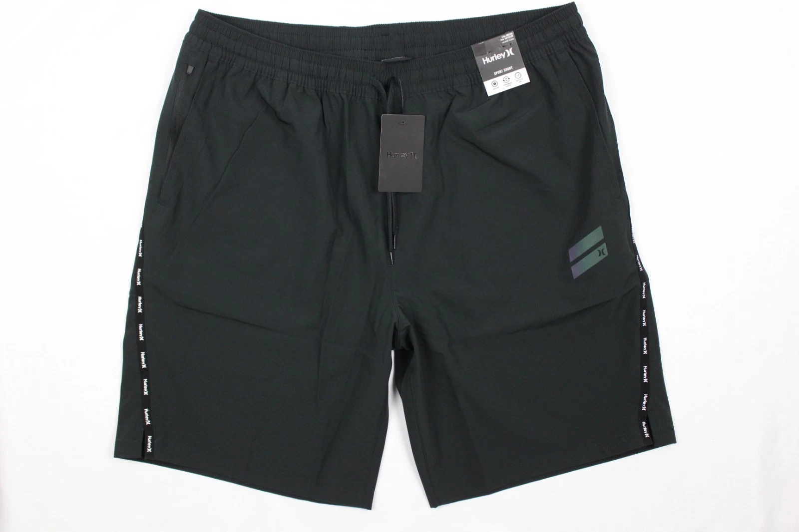 Hurley Men's Exist Lightweight Sport 8.5" Shorts Unlined Gym Training Black