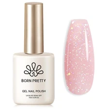 Born Pretty Jelly Gel Nail Polish Glitter Pink jelly glitter pink 