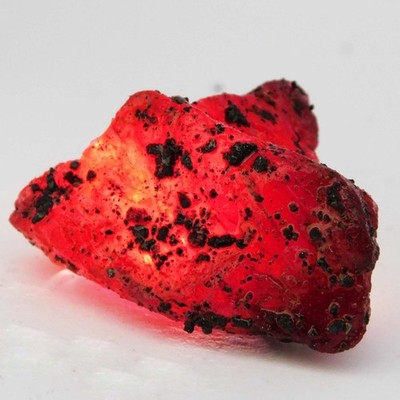 185.7 Ct CERTIFIED Natural Uncut Red Ruby Rough Gemstone Loose