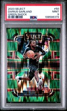 2023 PANINI SELECT GREEN SHOCK #50 DARIUS GARLAND PSA 9
