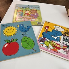 Vintage Playskool Board Puzzles And 1 Richard Scarry