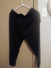 Member's Mark Women's Travel Jogger Pants Black Size L Polyester Elastic Waist