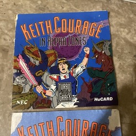 Keith Courage in Alpha Zones (Turbografx-16, 1989) Manual Booklets ONLY