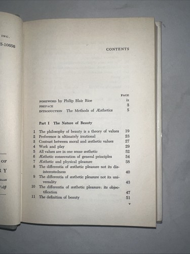 The Sense of Beauty George Santayana Modern Library with Dust Jacket 1955 - VTG - Foto 11 di 21